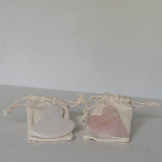 Crystal Gua Shas - Both White Jade and Rose Quartz