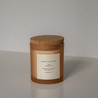 Santal, Cardamom & Amber Candle with Lid