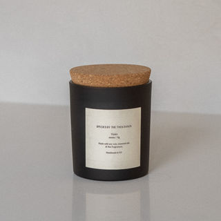 Violet, Smoke & Fig Candle with Cork Lid